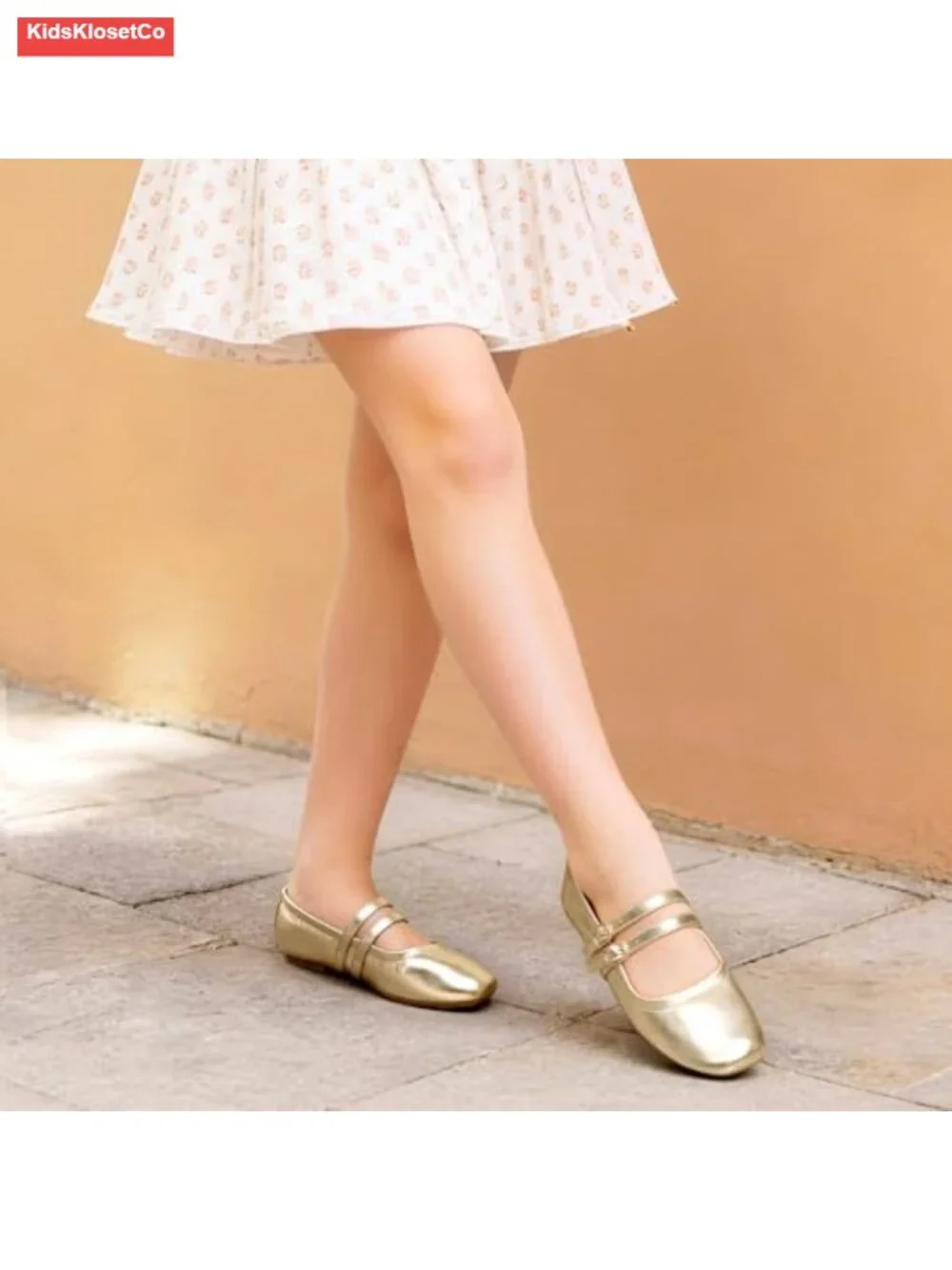 Girls Ballet Flats Mary Jane Dress Shoes with Flexible Sole, Memory Foam,